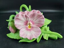 LENOX PINK PANSY Garden Flower sculpture - NEW in BOX  picture