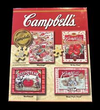 NEW Sealed Campbell's Soup 4 Collectible Jigsaw 500 Piece Puzzles picture