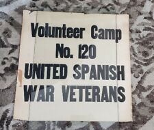 USWV BROADSIDE - VOLUNTEER CAMP NO.120 UNITED SPANISH WAR VETERANS picture