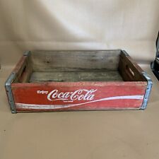 Vintage Enjoy COCA-COLA Wood Bottle Soda Wooden Crate Red picture