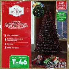 7 FT FIBER OPTIC CHRISTMAS TREE / CONTINUOUSLY CHANGING COLORS / SEE VIDEO picture