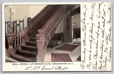 Hall Monday Afternoon Club. 1906 Binghamton NY. New York Vintage Postcard picture