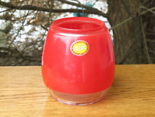 DIETZ # 8 AIR PILOT RED COATED LANTERN GLOBE NEW OLD STOCK 4 5/8 tall GLOBE picture
