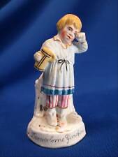 GERMAN PORCELAIN FIGURAL MATCH HOLDER / STRIKER THE LOST PENNY LITTLE GIRL CRYIN picture