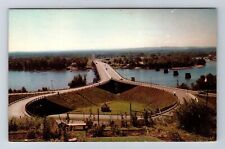 Springfield MA-Massachusetts, New South End Bridge, Antique Vintage Postcard picture