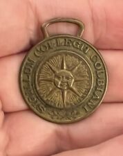 Colby College Rare Antique Centennial Coin Charm Pendant Memorabilia 1 3/8” picture