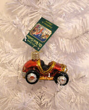 2004 LITTLE RACE CAR - OLD WORLD CHRISTMAS BLOWN GLASS ORNAMENT NEW W/TAG picture