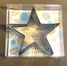 Stars Cookie Cutters Stainless Steel Small Medium Large 3 Piece Set Scentsy New picture