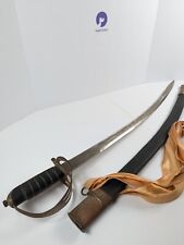 Vintage  Indian Decorative Sword Set with leathe Scabbard Made In India  picture