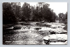 RPPC Scenic View Rapid River Falls Michigan MI Real Photo Postcard picture