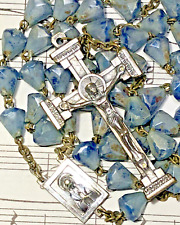 Vintage Rosary, Lucite, Unique Coloration, Circa Mid-Century, Italy, 21