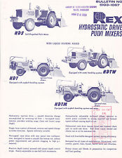 VINTAGE AD SHEET #3091 - 1969 REX HYDROSTATIC DRIVE PULVI MIXER CONSTRUCTION picture