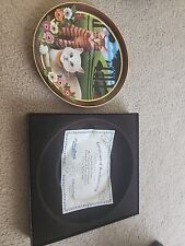 Peaches and Cream Anna Perenna Uncle Tad's Cats Plate Thaddeus Krumeich With COA picture