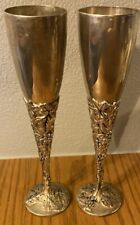 Vintage International Silver Co.  Silver Plated Goblet With  Ornate Base & Stem picture
