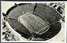 Tulane Stadium Sugar Bowl College Football. New Orleans Real Photo Postcard RPPC picture