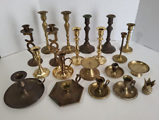 Lot of 20 Vintage Brass Candlestick Candle Holders -Wedding, Party, Home Decor picture