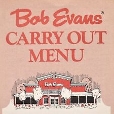 Vintage 1986 Bob Evans Restaurant Carry Out Menu picture