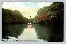 Kalamazoo MI-Michigan, Lake at Lovers' Lane, c1908 Vintage Postcard picture