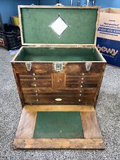 Antique H. Gerstner & Sons Machinist Tool Chest Box 11 Drawer  picture