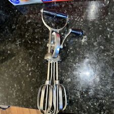 Vintage Superwhirl Stainless Hand Mixer Egg Beater TURNER AND SEYMOUR Torrington picture