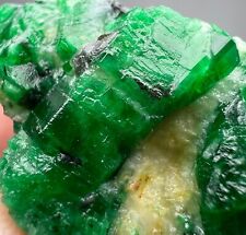 102 Carat Amazing Top Green Swat Emerald Crystals Bunch @PAK picture