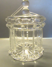 Shannon Crystal Drum Covered Jar by Godinger -NIB - Very Nice picture