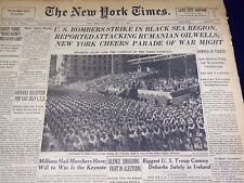 1942 JUNE 14 NEW YORK TIMES - U. S. BOMBERS STRIKE UN BLACK SEA REGION - NT 1522 picture