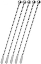 Jsdoin Stainless Steel Coffee Beverage Stirrers Stir Cocktail Drink Swizzle Stic picture