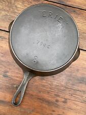 Pre Griswold Erie #8 Third Series Cast Iron Skillet picture