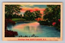 Hope Valley RI-Rhode Island, General Greetings Landscape, Vintage Postcard picture