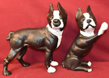 Cast Iron French Bulldog Doorstops. Lot Of Two. picture