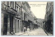 c1910 Saint Louis Street Fort De France Martinique France Antique Postcard picture