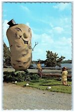 c1960's The Potato Man Harvey's Vegetable Drive Fredericton NB Canada Postcard picture