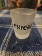 Vintage Chicago Frosted Souvenir Shot Glass picture