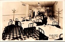 Real Photo Postcard Inside of Club Cafe Restaurant in Pecos, Texas picture