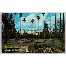 Postcard CA Beverly Hills Palm Lined Will Rogers State Park Beverly Hills Hotel picture