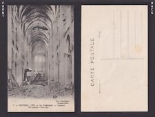 FRANCE, Postcard, Noyon, The Cathedral, Inner View, WWI, Unposted picture