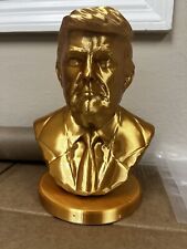 Gigantic 343MM Tall President Donald Trump Bust GOLD 3d Print  FREE Gift 🎁 picture