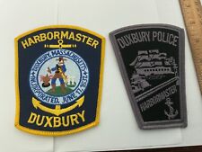 Duxbury Police Harbormaster MA. collectors patch set 2 pieces New Full size picture