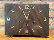 Unique Vintage Style-King German Mid-Century Art Deco Style Wind Up Mantle Clock picture