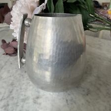 BW BUENILUM Hammered Aluminum MCM Ball & Plate Handle Water Jug Pitcher Vintage picture