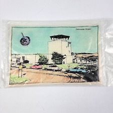 RARE Vintage Kalamazoo Airport SOFT Postcard 1980 5 1/2 x 8 Inches SEALED picture