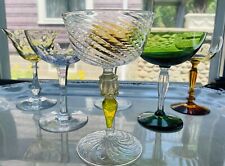 Murano Ultimate Cocktail Glass Gem Color Hoya Tiffin Fostoria Curated Barware-6 picture