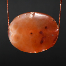 Large Ancient Indo Tibetan Carnelian Stone Bead over 1500 Years Old picture