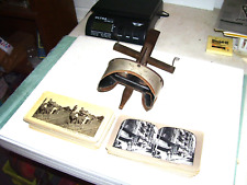 Great OLD Antique STEREOVIEW LOT / 100 PHOTOS & 1904 Stereopticon Viewer picture