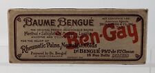 Vintage BAUME BENGUE Ben Gay Box Rheumatism Colds Neuralgia Paris New York USA  picture