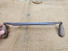 ANTIQUE HAND FORGED VINATGE WOODWORKING SCORP COOPERS SHAVE DRAWKNIFE TOOL picture