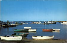 Seabrook Beach New Hampshire ~ boat harbor ~ postcard picture