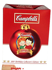 Campbell’s 100th Birthday 1904-2004 Collectors Edition Christmas Ornament NIB picture
