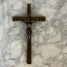 Dixline Bronze Jesus Crucifix Cross Italy INRI Christian decor religion picture